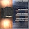Luxrite Outdoor LED Cube Wall Light Modern Up Down Wall Sconce 3CCT 3000K-5000K 18W Aluminum IP65 ETL, 2PK LR40343-2PK - alternate 2